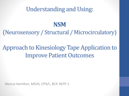 WS-17 Understanding and applying kinesiology tape using the