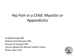 Hip Pain in a Child