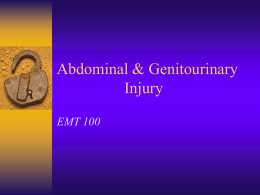 Abdominal & Genitourinary Injury