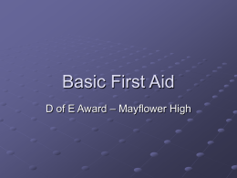 Basic First Aid - Mayflower High School