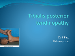 Tibialis posterior tendinopathy