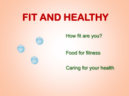 Fit and healthy - beingfitsocial