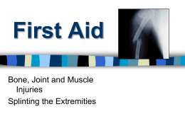 Bone & joint injuries