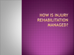 how is injury rehabilitation managed? - Sports-Nerd
