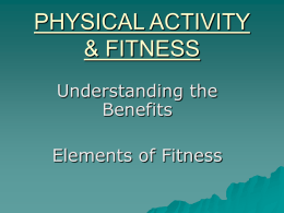 physical activity & fitness