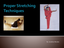 Proper Techniques to stretching