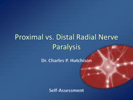 Proximal vs. Distal Radial Nerve Paralysis
