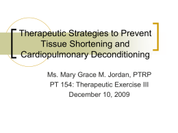 Therapeutic Strategies to Prevent Tissue Shortening and