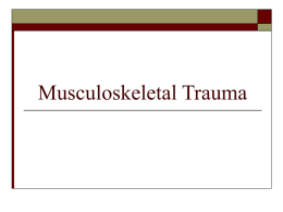 Musculoskeletal Trauma - Home