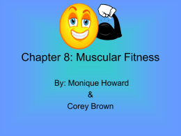 Chapter 8: Muscular Fitness