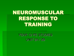neuromuscular response to training