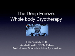 Cryotherapy?