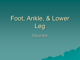 Foot ankle Injuries - Liberty Union High School District