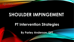 Shoulder Impingement - Active Physical Therapy | Reno