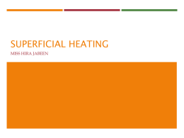 superficial heating