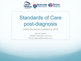 Standards of Care Post Diagnosis – Michela