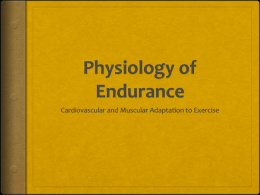 Physiology of endurance presentation