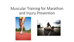 Muscular Training for Marathon and Injury Prevention
