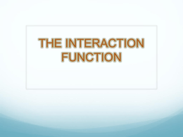 interaction function