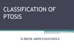 classification of ptosis