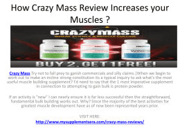 how Crazy Mass Supplements helps in Gaining Muscles ?