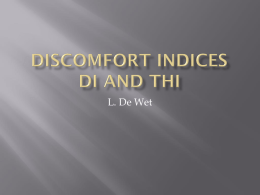 discomfort indices di and thi