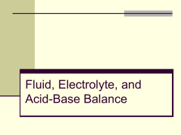 01. Fluid, Electrolyte, and Acid