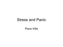 Stress and Panic
