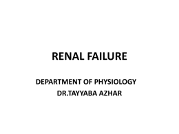 renal failure and hemodialysis