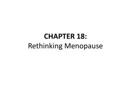 CHAPTER 18: Rethinking Menopause