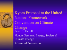 Kyoto Protocol Pt III