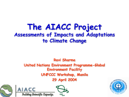 Assessments of Impacts and Adaptations to Climate Change