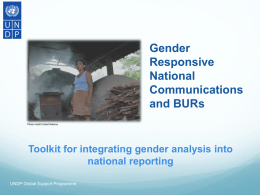 Section Two: Tools for Integrating Gender and Climate Change