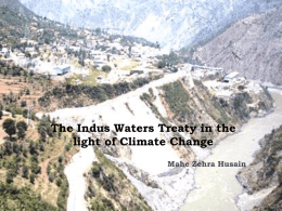 The Indus Waters Treaty in light of Climate Change