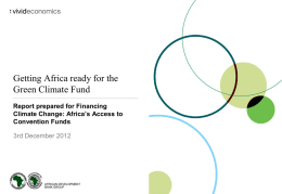 Getting Africa ready for the Green Climate Fund