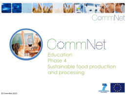 Sustainable food production and processing