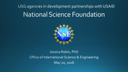 NSF - The National Academies of Sciences, Engineering, and