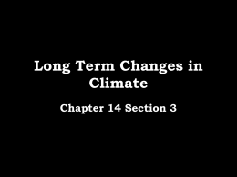 What factors can cause climate change? Studying Climate Change