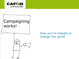 Campaigning works powerpoint