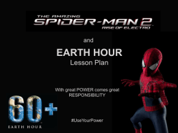 Spider-Man Earth Hour Activity