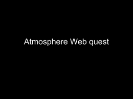 Atmosphere PowerPoint WebQuest