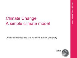 Climate change workshop part 2 - Bristol ChemLabS