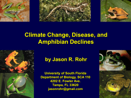 1. a) Climate Variability-Bd-Frog Extinctions b) Hydric restriction, Te