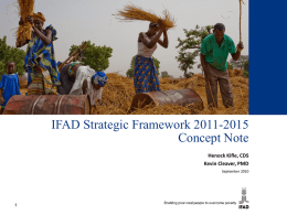 IFAD Strategic Framework 2011-2015