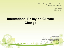 International Policy on Climate Change