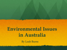 Environmental Issues in Australia