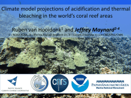 Downscaling climate model projections of coral bleaching