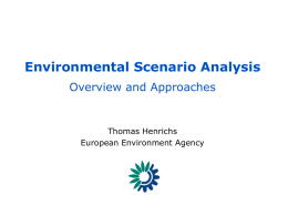 Environmental Scenario Analysis Overview and EEA Approach