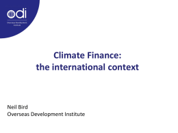 Climate finance additionality: where are we now and what
