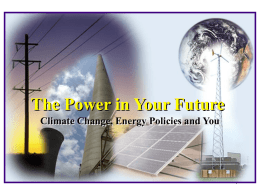 Ohio’s Electric Cooperatives, Climate Change & Energy Policy